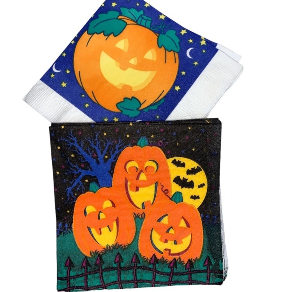 Trend Setters Vintage Halloween napkins 2 different graphics total of 22